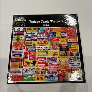 White Mountain Vintage Candy Wrappers 1000 Piece Puzzle